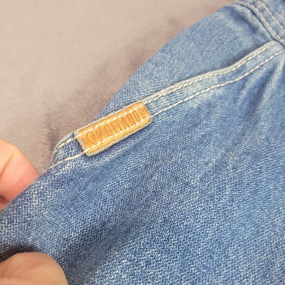 Vintage Gitano Jeans Womens Size 16 Short Blue High Rise Barrel Leg Rigid Denim - Picture 8 of 15